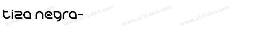 Tiza Negra字体转换